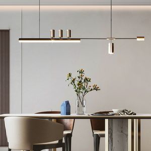 Moderne minimalistische led-kroonluchter eettafel hangende lamp thuis binnenverlichting decor ontwerper kroonluchter