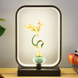 Lampes de table à LED minimalistes modernes Nouvelles luminaires de table chinois Ornements de maison créative décoration de salon chaud lampe de bureau et lanternes