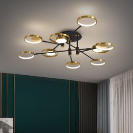 Moderne minimalistische woonkamer plafondverlichting Led creatieve slaapkamer eetkamer studeerkamer thuis set lampen dimbaar 40W 60W 90W keuken