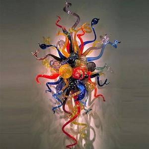 Moderne Murano -lampen Gekleurde hand geblazen glazen verlichting Italiaanse decor Art Lights for Home241N