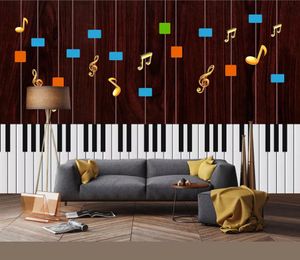 Moderne muziek achtergrond muur schilderij moderne behang voor de woonkamer