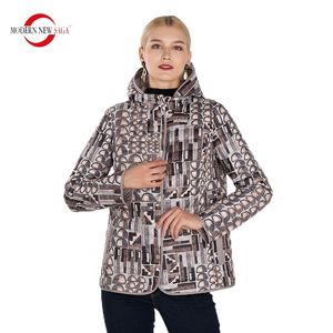 Moderne nouvelle SAGA automne coton réversible rembourré à capuche femmes manteau veste chaude femme taille russe 201103