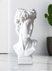 Modern Nordic Style Creative Portrait Vase Human Head Flower Vases Ornaments Resin David Flowers Art Home Decor 2104095051742