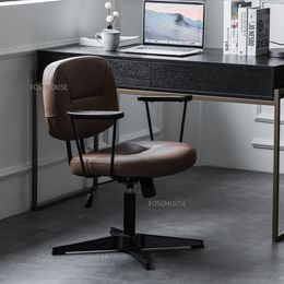 Moderne bureaustoel licht luxe studie huishoudelijk kantoor computer stoel heffen roterende recliner kantoor meubels executive stoelen