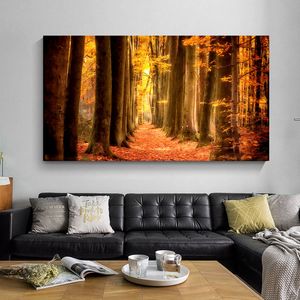 Moderne olieverfschilderij print muur kunst abstract landschap poster canvas foto voor woonkamer home decor geen frame