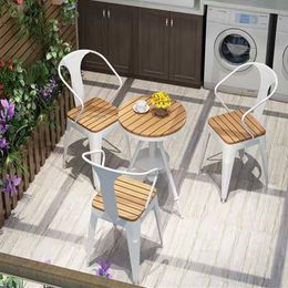 balcon extérieur moderne petite table et chaise ensemble de loisirs table de loisirs jardin table table ensemble domestique étanche meubles d'extérieur z
