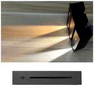 Lámparas de pared para exteriores modernas Luz de calle LED empotrada de 3W AC85-265V Interior IP65 Exterior IP65 Luces de escalera de esquina Escaleras Escalera Pasillo Lámpara de escalera oemled