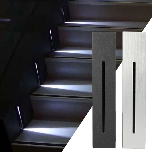 Lámparas de pared para exteriores modernas 3W Empotrable Led Farola AC85-265V Interior IP65 Exterior IP65 Luces de escalera de esquina Escaleras Pasos Escalera Pasillo Escalera crestech