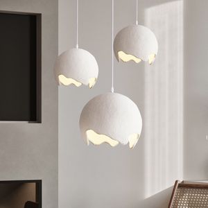 Japanse Hars Hanglampen Gepersonaliseerde Creatieve Designer Bar Restaurant Nordic Moderne Crème Hanglamp Verlichtingsarmaturen