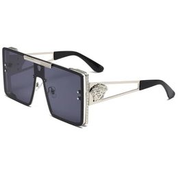Personalidad moderna Cuadrado Grandes gafas de sol frescas Moda Hombres Mujeres Retro Diseño de lujo Gafas de sol UV400 231228
