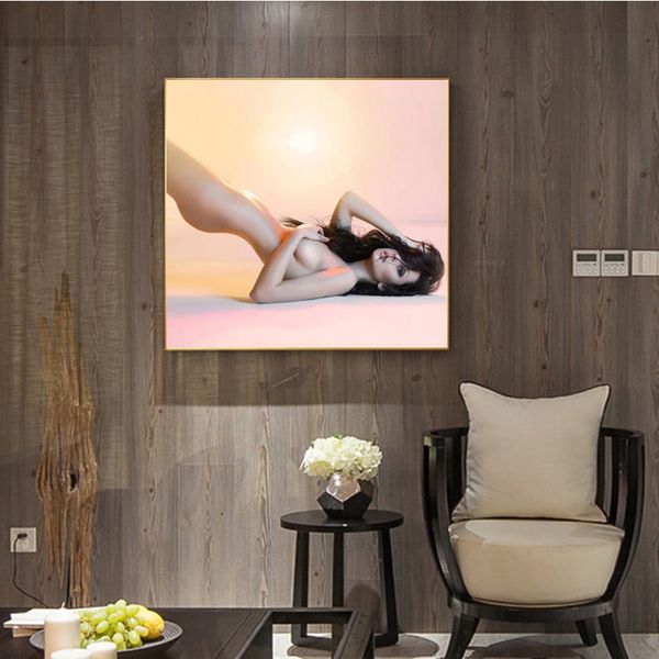 Portrait moderne Art peinture sur toile affiches et impressions mur Art toile peinture Sexy femmes nues photo pour salon décor