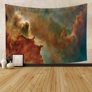 Moderne psychédélique décor à la maison abstrait ciel étoilé tapis tenture murale salon chambre Art tapisserie Tapiz J220804