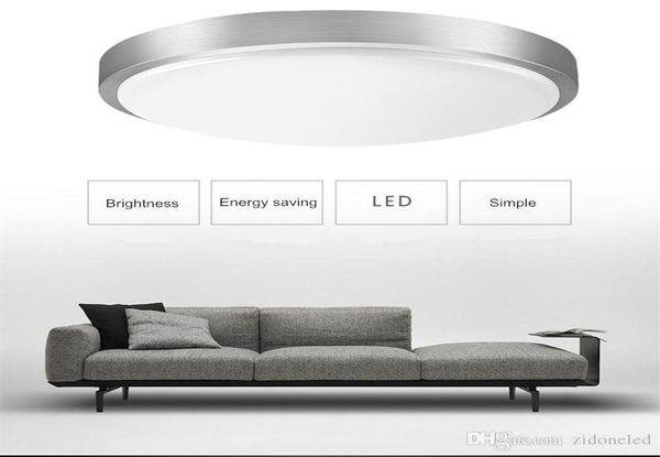 Luz de techo LED redonda moderna Dia21cm 12W Montaje en superficie Accesorios de vestíbulo simples Estudio Comedor Sala de estar Pasillo Luz del pasillo del hogar 4851562