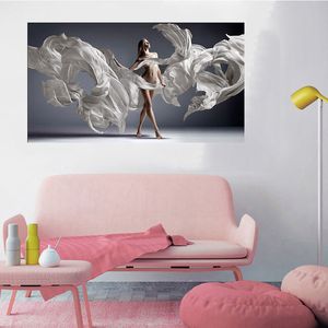 Moderne sexy dame Danser Wall Art Canvas Pictures Home Decor Elegant Dancing Women Body Art Posters and Print Wall Decor