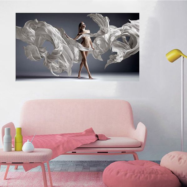 Moderne Sexy Lady Dancer Wall Art Toile Peinture Photos Home Decor Élégant Danse Femmes Body Art Affiches et Imprimer Décoration Murale