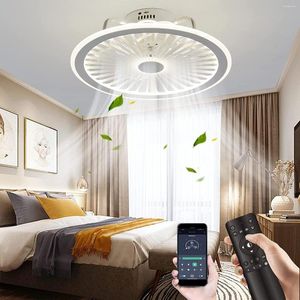Moderne Eenvoudige Plafond Ventilator Lamp Afstandsbediening Frequentie Conversie Onzichtbare Nordic Light Home Decro