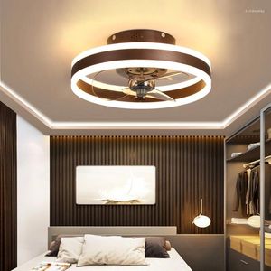 Moderne eenvoudige plafondventilator transparant kristal decoratieve LED-afstandsbediening verlichting slaapkamerlamp gratis levering