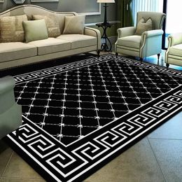 Tapis de ménage Simple moderne tapis de luxe doux pour salon antidérapant chambre décoration de luxe Tapetes tapis 120x160 cm 240401