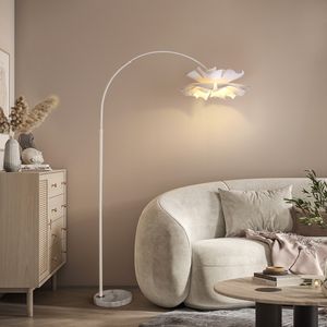 Modernas y sencillas lámparas de pie para sofá y sala de estar, dormitorio minimalista de diseño, luces de ambiente creativas, iluminación acrílica blanca