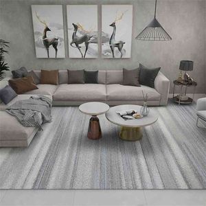 Moderne eenvoudige rechthoek tapijten voor thuis woonkamer sofa tapijten indoor vloermat antislip decor zachte oppervlakte tapijt slaapkamer groot tapijt 210917