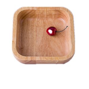 Salade de bois en caoutchouc simple moderne Pure Couleur carrée Forme épaisse de la semelle épaisse peut être transformée et personnalisée