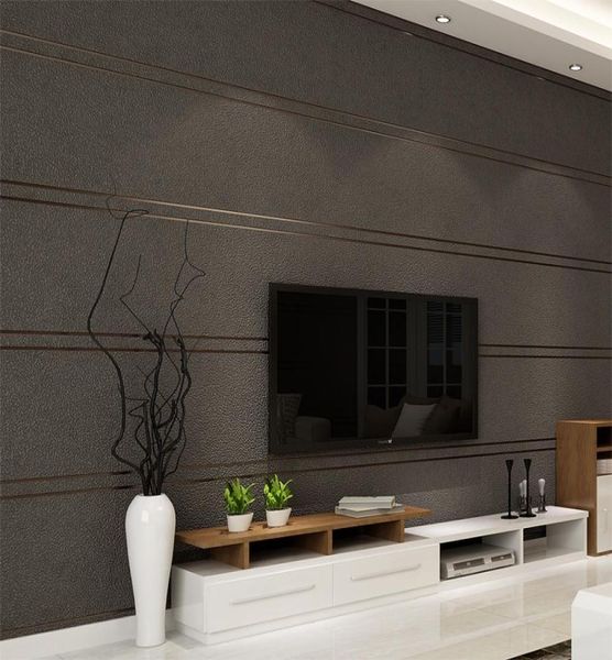 Stripes en marbre en daim simple moderne Fond d'écran pour murs roll papel de paede 3d de bureau non tissé papier peint de salon chambre 1760955