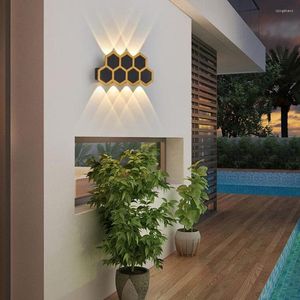 Modern Simple Wall Light Led Lamp Spotlight Lighting Outdoor Waterdichte veranda Indoor Patio Corridor Fence SCONCE