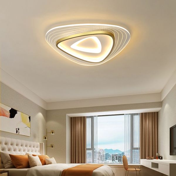 Simplicité moderne Créatif Arc Triangle Mince LED Plafond Lustre Éclairage À La Maison Led Lampe