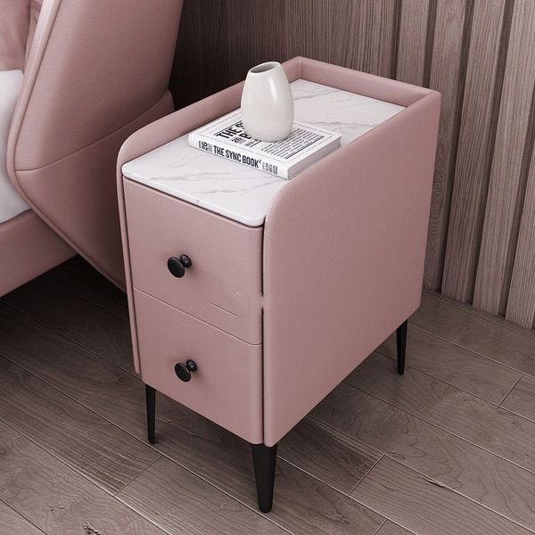 Bureau de table de vanité de petite nuit en bois moderne avec tiroirs Tableaux de chevet de chambre à coucher