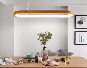 Moderne vierkante hanglamp led hanglamp hout haning verlichting dining woonkamer slaapkamer keuken nordic suspension armatuur myy