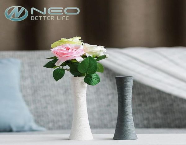 Table artificielle en céramique de style moderne vase de fleurs en porcelaine moderne vase de fleurs séchées modernes de mariage à la maison moderne décoration vase9599826