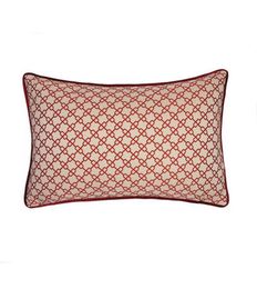 Moderne textuur Jacquard Small Red Beige Chains Fashion Cushion Case Sofa stoel cadeau Home Decor Lumbale kussen Cover 30x50 cm verkopen B6603684