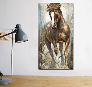 Toile verticale moderne peinture de chevaux Cuadros peintures sur le mur décor pour toile affiches imprimés images art no frame9844826