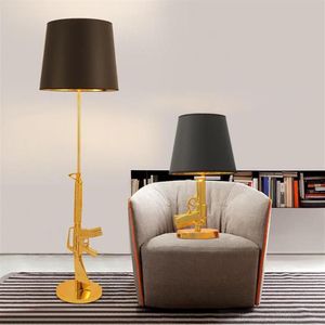 Moderne vintage Gun Tafellamp Gegalvaniseerde Design Bureaulamp Goud Zilver Metalen Decor voor Woonkamer Lezen Slaapkamer Nachtkastje3340