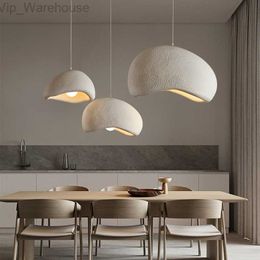 MODERNE WABI-SABI WIND DINDING SALLE LED PENDANT LED DÉCORD HOME CHAMBRE LED PENDANT LAMP COFE LOFT LOFT LEVAUX ÉCLAIRES HKD230825