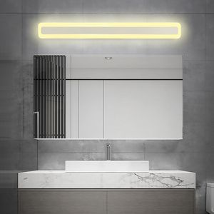 Moderne Acrylique Mur lampes salle de bain toilette LED miroir lumière 40/52/80 cm AC85-265V Allée Escalier Décor Applique Lampe