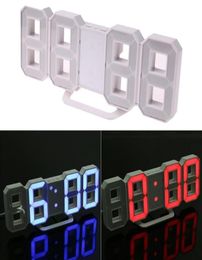 Relojes modernos de la mesa del LED digital Desk Wall Clock 24 o 12 horas Mecanismo de visualización Alarma Y2001099792369