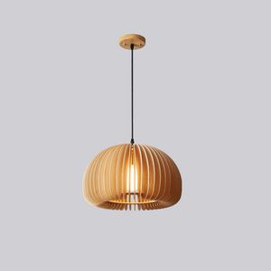 Moderne houten tinten hanglamp lichte eetkamer plafondlampen keuken e27 hangende lamp voor slaapkamer suspensie luminaire 0209