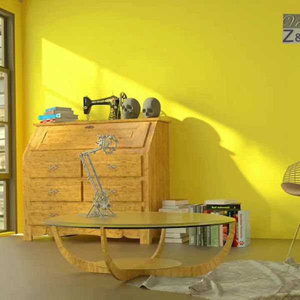 Diseños de papel tapiz amarillo moderno Papel tapiz texturizado no tejido Papel de pared de color sólido liso para sala de estar