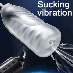 Modes Vibrateurs 7 Forte Suck Machine Sexe Oral Masturbateur Mâle Électrique Gorge Profonde Clip Aspiration Fellation Vibrant Chatte Sex Toys Pour Hommes 2024