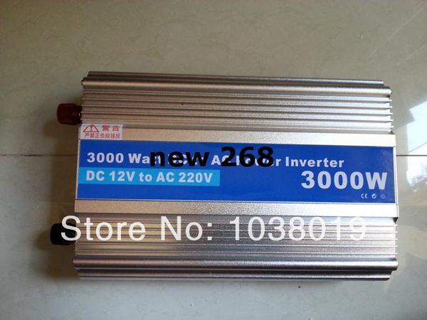 Inversor de corriente de onda sinusoidal modificada de envío gratuito 3000w pico 6000W DC12V a CA 220V dc ac Power Inverter-2