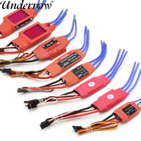 MODLE 4PCS / LOT SIMONK 10A / 12A / 15A / 20A / 30A / 40A / 50A / 70A / 80A ESC CONTRÔLEUR DE SPIED ELECTRONIQUE POUR RC Multicopter Helicopter