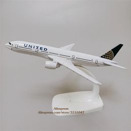 Modèle d'avion en alliage métallique, Air American United B777 Airlines, modèle d'avion United Boeing 777, modèle d'avion moulé sous pression, avion G