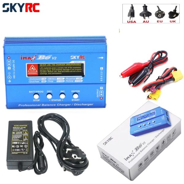 Modle Skyrc IMAX B6 V2 Digital Lipo NIMH Batería Cargador de equilibrio con AC Power 12V 5A Adaptador para juguetes en helicóptero RC