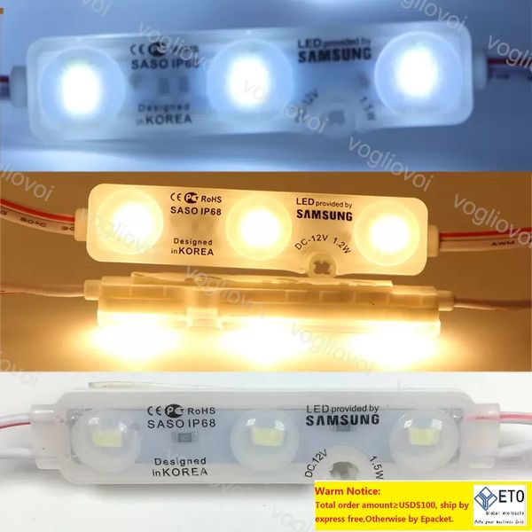 Modules d'injection de lumières avec lentille, rétro-éclairage 12V pour lettres de canal, bannière de magasin de lumière publicitaire