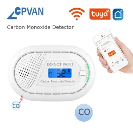 Modules CPVAN TUYA SMART COLD MONOXIDE ALARM SENTOR WIFI CO -alarm 10 jaar Batterij Digital Display Co Detector 85DB WAARSCHUWING