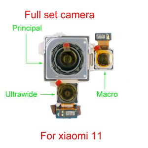 Modules Nieuwe volledige set achteraanzichtcamera voor Xiaomi Mi 11 Principal Ultrawide macro cameramodule Flex met optische beeldstabilisator