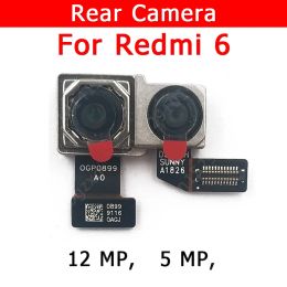 Módulos Cámara trasera original para Xiaomi Redmi 6 Redmi6 Vista trasera principal Módulo de cámara trasera Módulo de repuesto Flex Cable Piezas de repuesto