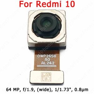 Modules Caméra arrière arrière pour Xiaomi Redmi 10 Maisseur principal Big Camera Module Flex Remplacement des pièces de rechange