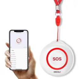 Módulos Singcall Tuya Wifi Smart Home SOS Alarma de botón de emergencia para el cuidador discapacitado Pager Sistema de alerta de enfermería inalámbrica para ancianos